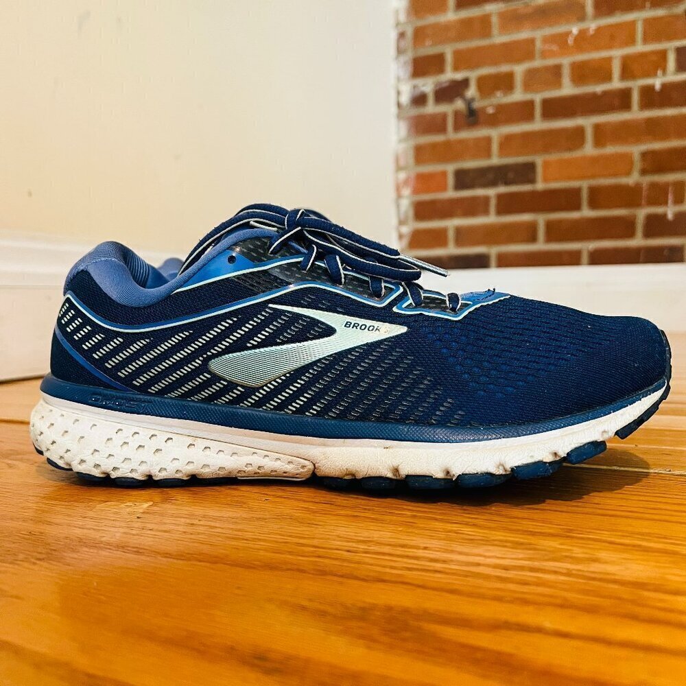 Brooks Women's Ghost 12 Running Shoes Navy/Stellar/White, Size 11